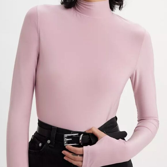🔥 Levi’s Women’s Mammoth Second Skin Top – Dusty Pink, Fitted, Size XL - Picture 3 of 11
